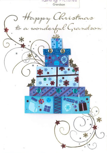 Picture of WONDERFUL GRANDSON CHRISTMAS CARD